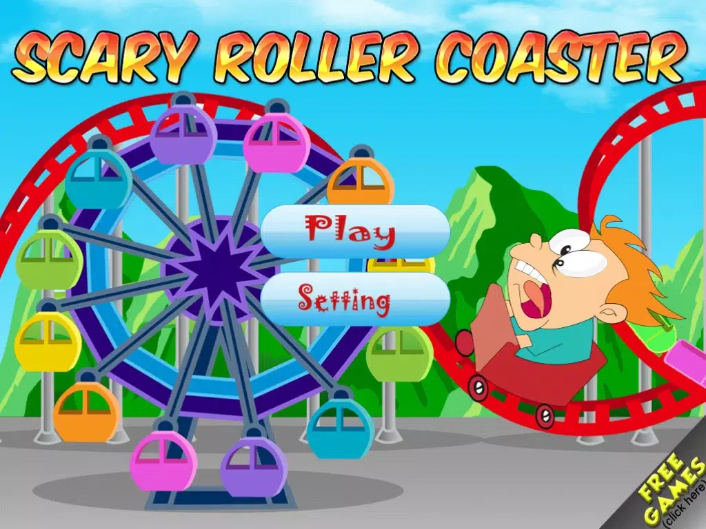 تصاویر Scary Rollercoaster Theme Park Rush - Tilt Strategy Game iPad 