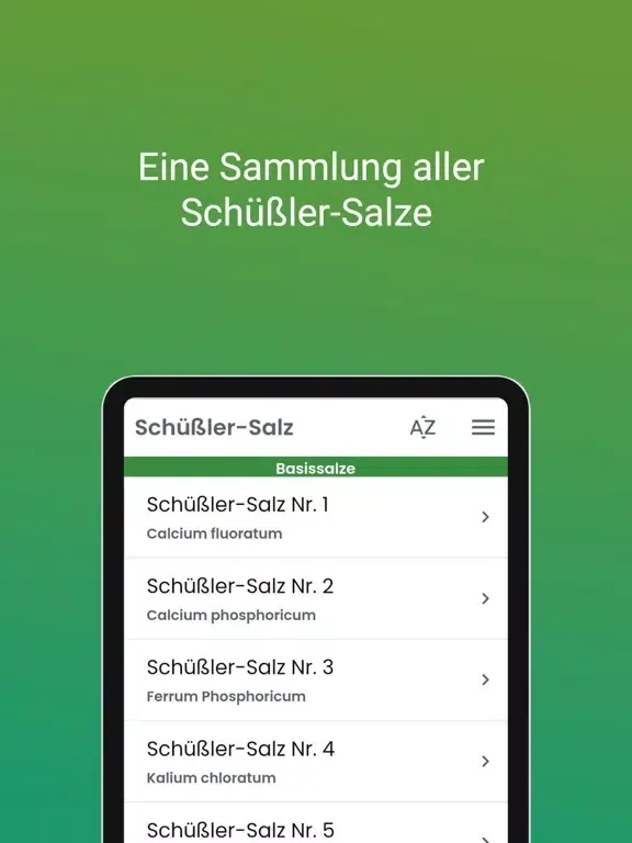 Schüßler-Salze Wiki iPad  Ekran Görüntüleri