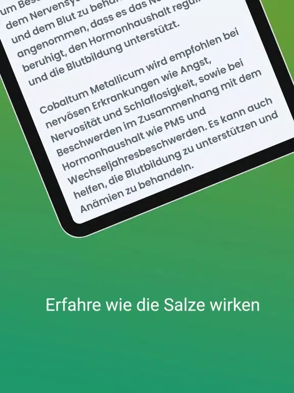 Schüßler-Salze Wiki iPad  Ekran Görüntüleri