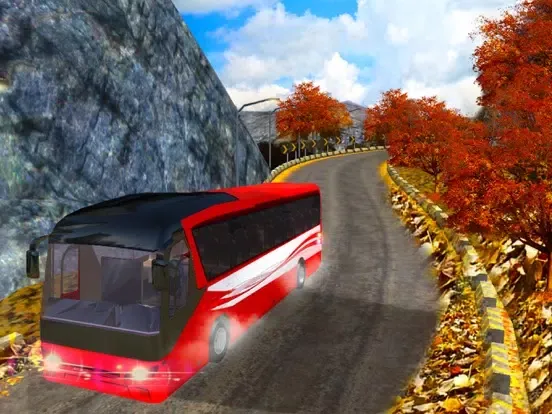 Capturas de tela do Snow Bus Hill Driving Real Offroad Simulator iPad 