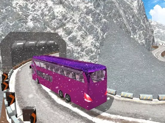Capturas de tela do Snow Bus Hill Driving Real Offroad Simulator iPad 