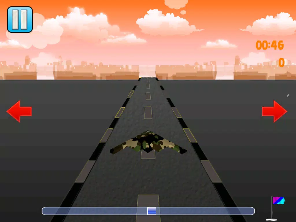 Tangkapan skrin Fighter jet dangerous landing - flying parking mission iPad 