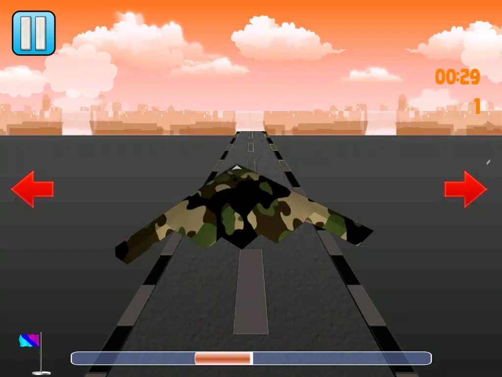 Tangkapan skrin Fighter jet dangerous landing - flying parking mission iPad 