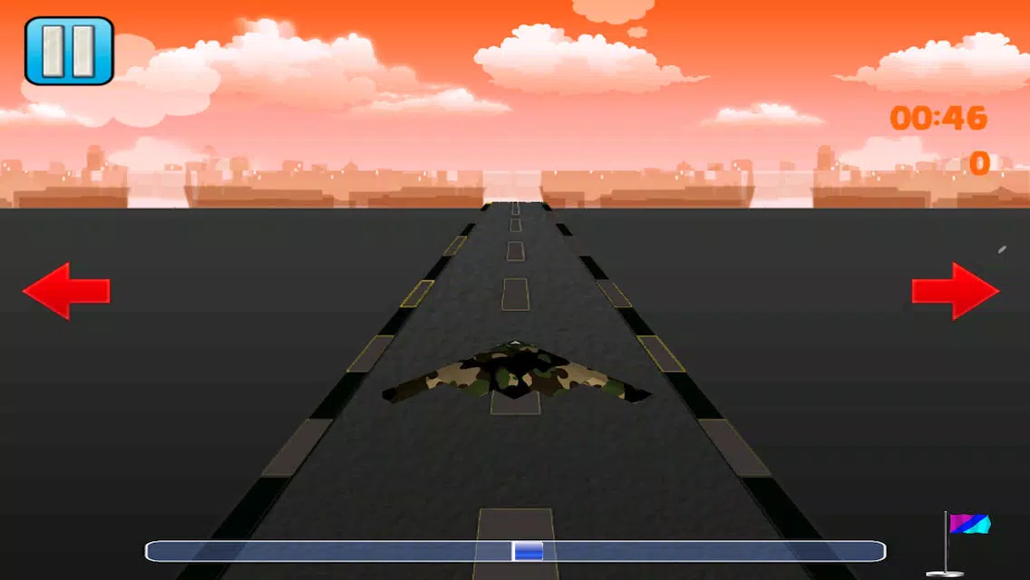 Tangkapan skrin Fighter jet dangerous landing - flying parking mission