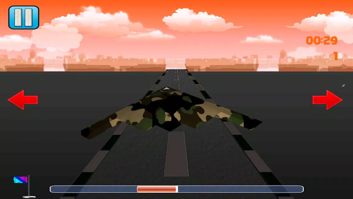 Tangkapan skrin Fighter jet dangerous landing - flying parking mission