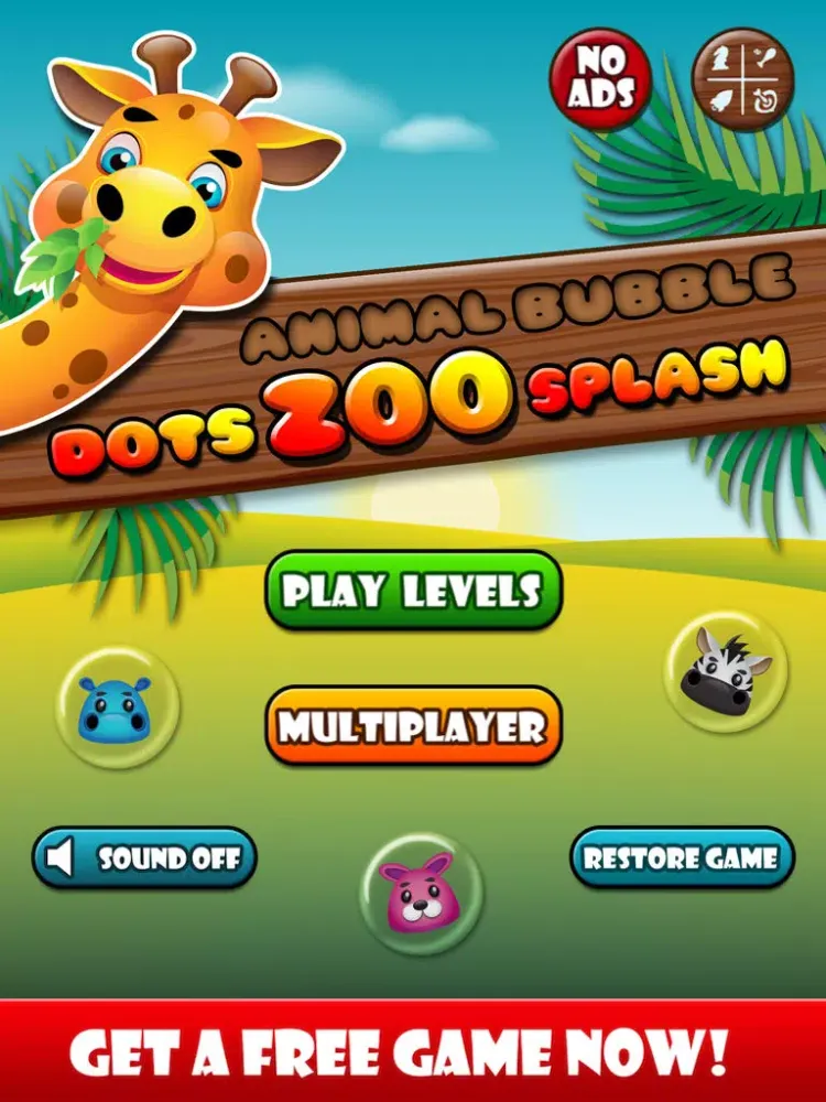 Animal Bubble Dots Zoo Splash - Match with Friends iPad  Ekran Görüntüleri