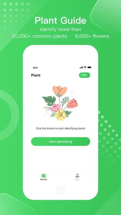 Tangkapan skrin PlantSnap plant identification