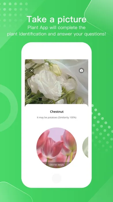 Tangkapan skrin PlantSnap plant identification