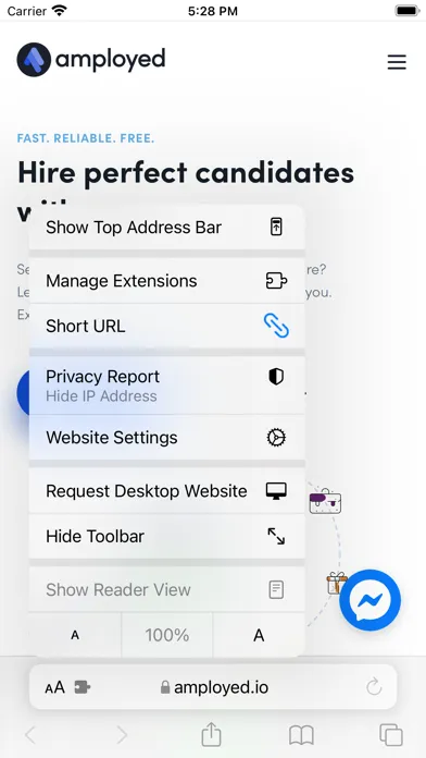 Screenshot di Short URL extension for Safari