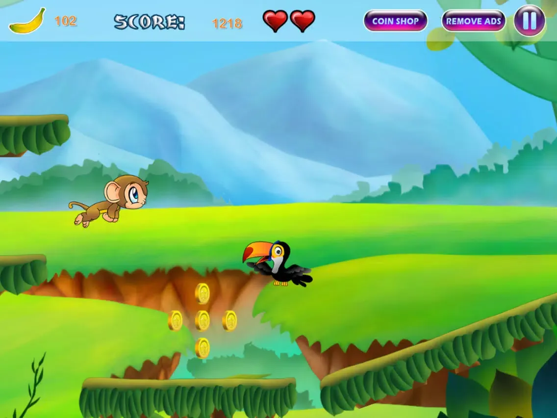 Brave Baby Monkey - Jungle Jump and Run Adventure iPad  स्क्रीनशॉट