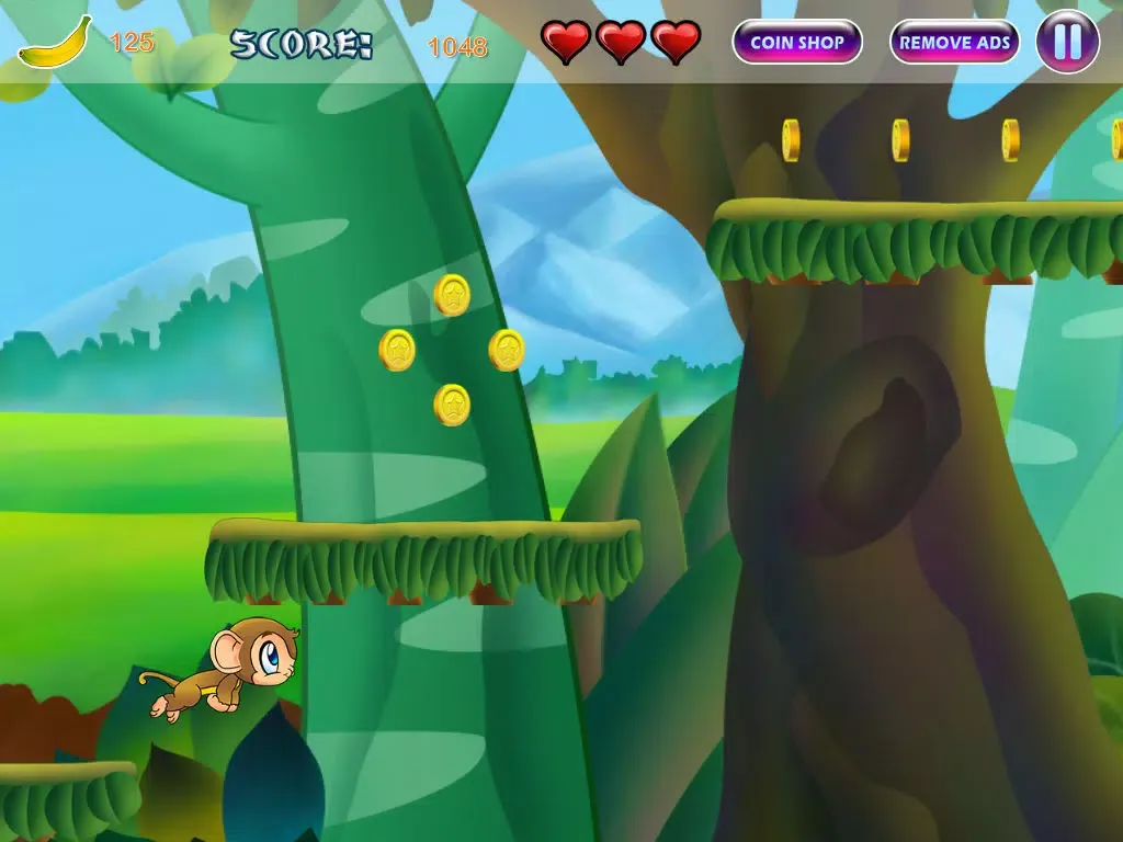 Brave Baby Monkey - Jungle Jump and Run Adventure iPad  स्क्रीनशॉट