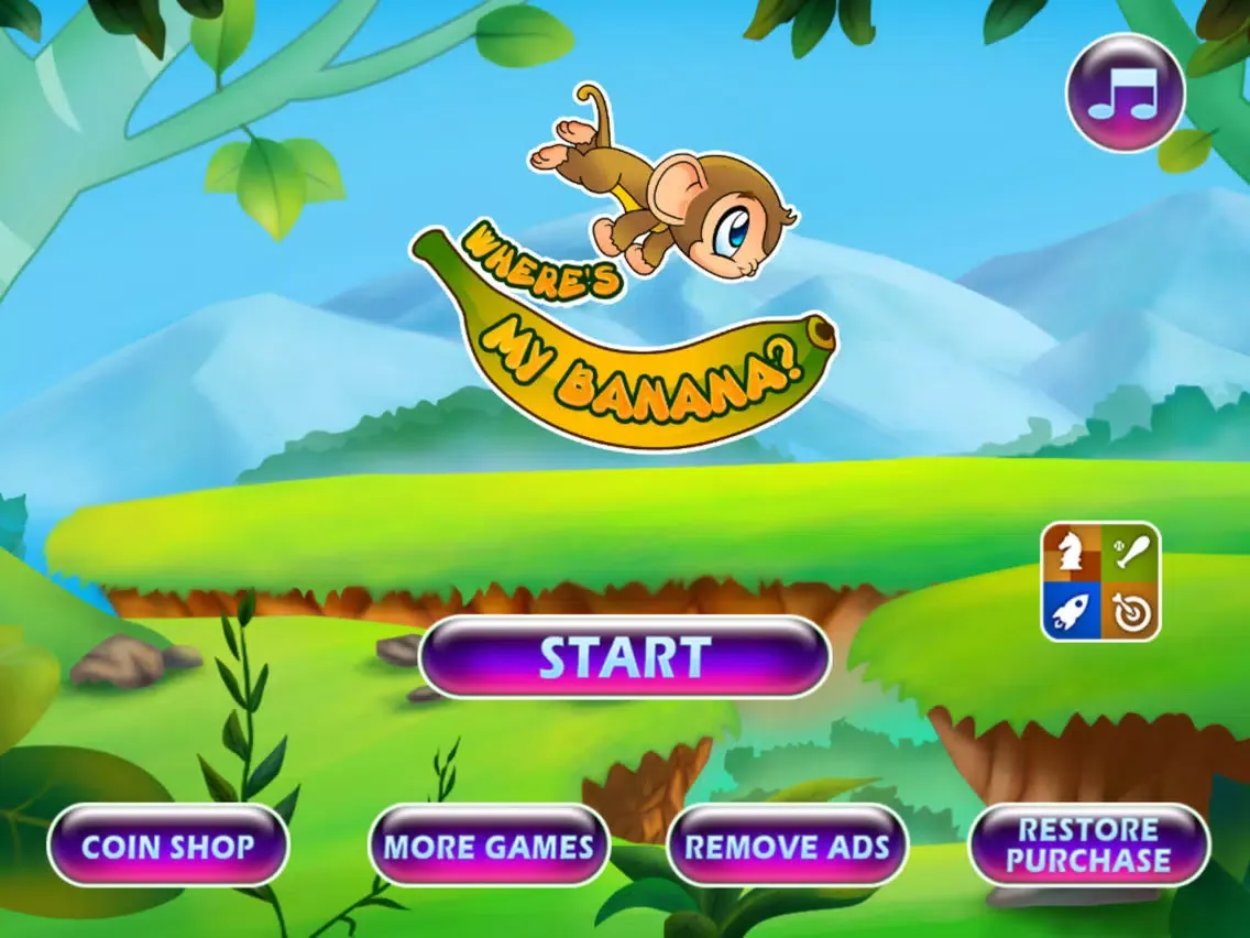 Brave Baby Monkey - Jungle Jump and Run Adventure iPad  स्क्रीनशॉट