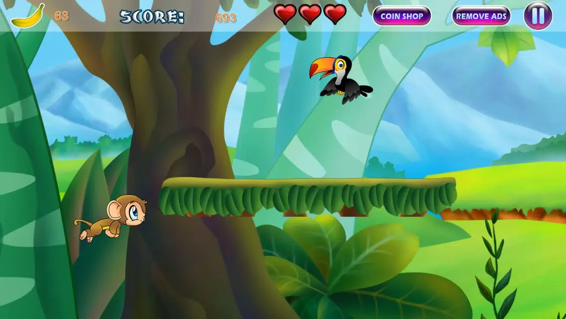 Brave Baby Monkey - Jungle Jump and Run Adventure स्क्रीनशॉट