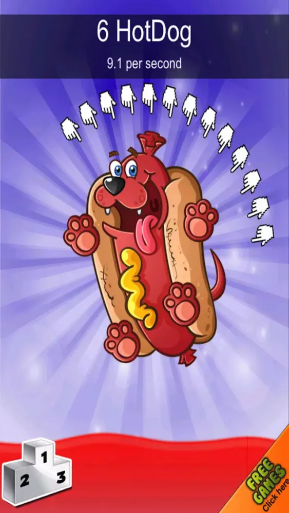 A Cute Funny Hot-Dog Clickers - Tapping Frenzy應用截圖
