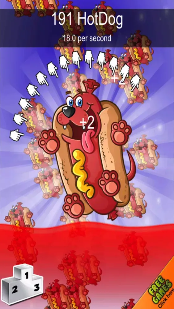 A Cute Funny Hot-Dog Clickers - Tapping Frenzy應用截圖