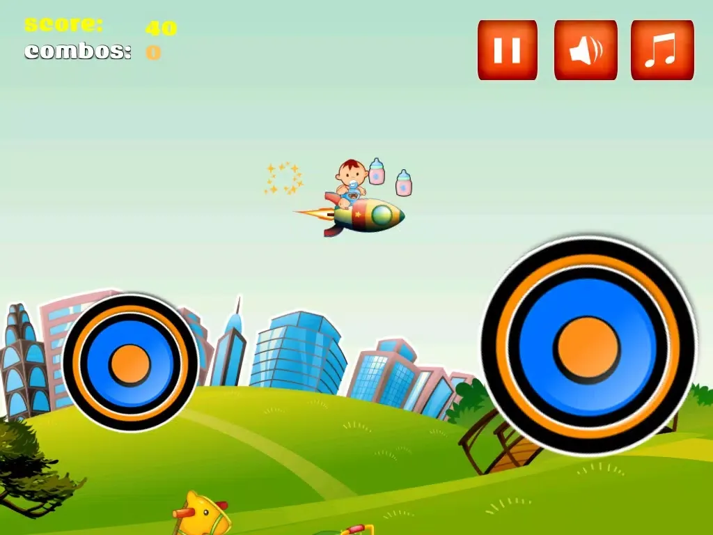 Cute Little Hungry Baby! Mini Bottle Catching Challenge for Kids iPad  سکرین شاٹس