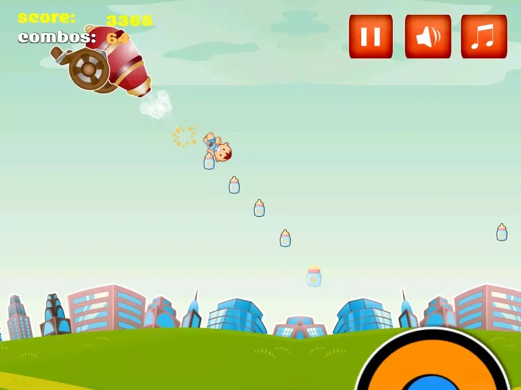 Cute Little Hungry Baby! Mini Bottle Catching Challenge for Kids iPad  سکرین شاٹس