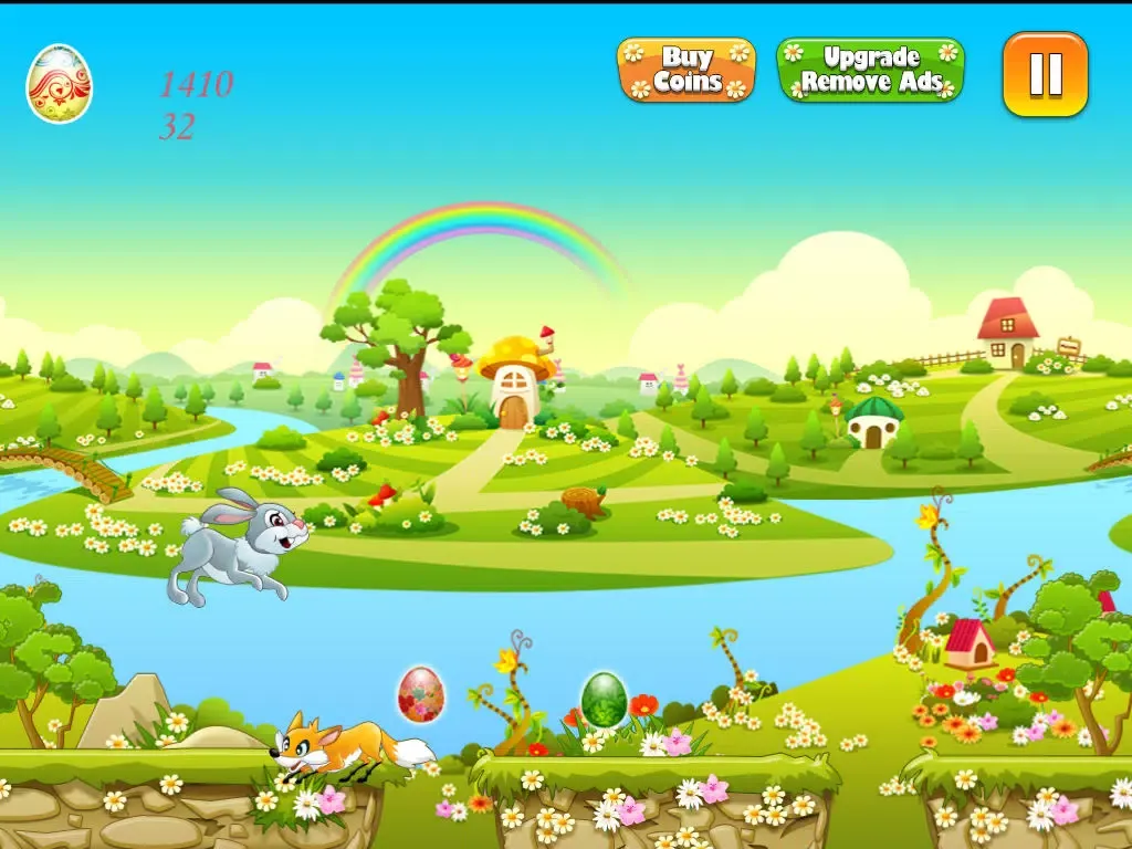 Tangkapan skrin Easter Bunny Egg Hunt Run and Jump Collect them All iPad 
