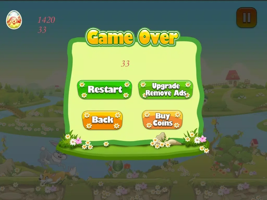Tangkapan skrin Easter Bunny Egg Hunt Run and Jump Collect them All iPad 