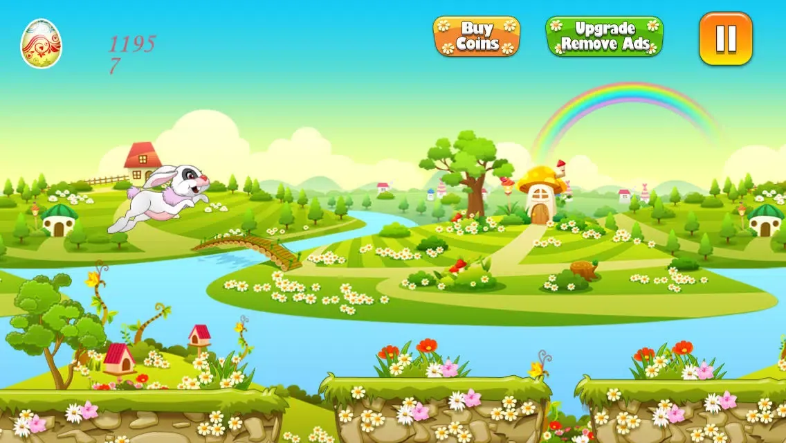 Tangkapan skrin Easter Bunny Egg Hunt Run and Jump Collect them All