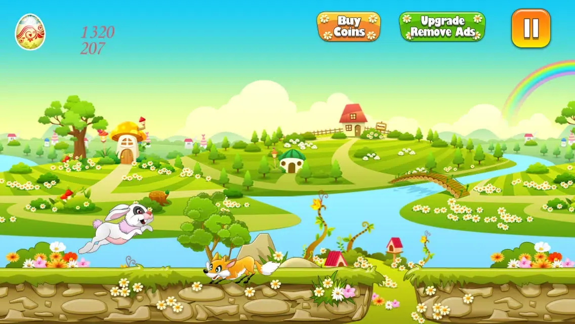 Tangkapan skrin Easter Bunny Egg Hunt Run and Jump Collect them All