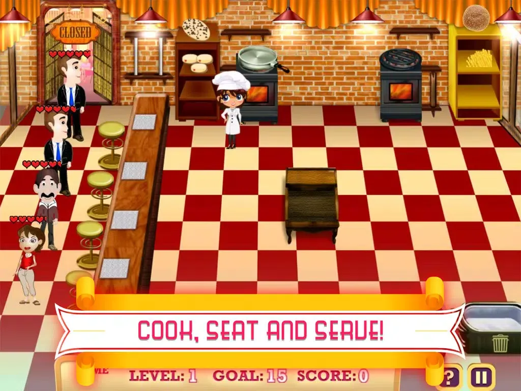 Crazy Chef's Diner to Go! Fastfood Cooking, Serve and Eat! - Full Version iPad  স্ক্রিনশট
