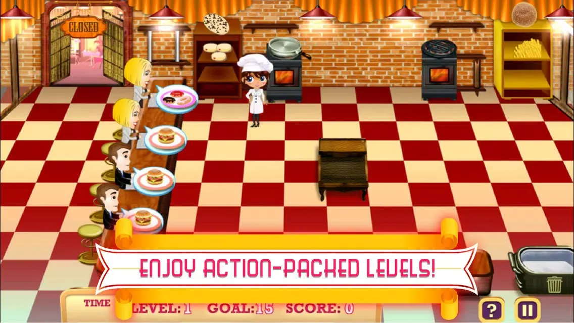 Crazy Chef's Diner to Go! Fastfood Cooking, Serve and Eat! - Full Version স্ক্রিনশট