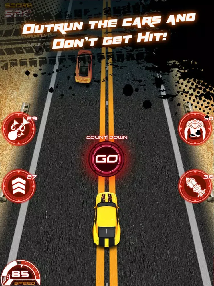 A Nitro Highway Speed Racer 3D - Furious Racing Car Simulation Game iPad 应用截图