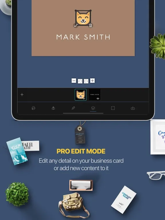 AI Business Card Generator QR iPad  스크린샷