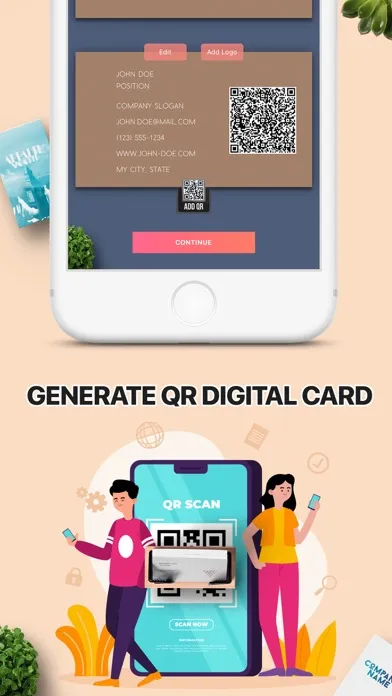 AI Business Card Generator QR 스크린샷