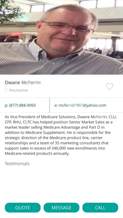 Capturas de tela do My Medicare Connect