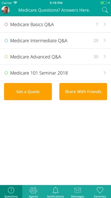 Capturas de tela do My Medicare Connect