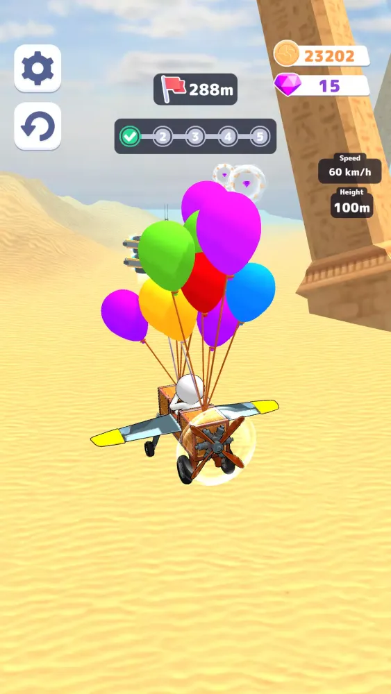 ภาพหน้าจอของ Fly Challenge: Build a Plane!