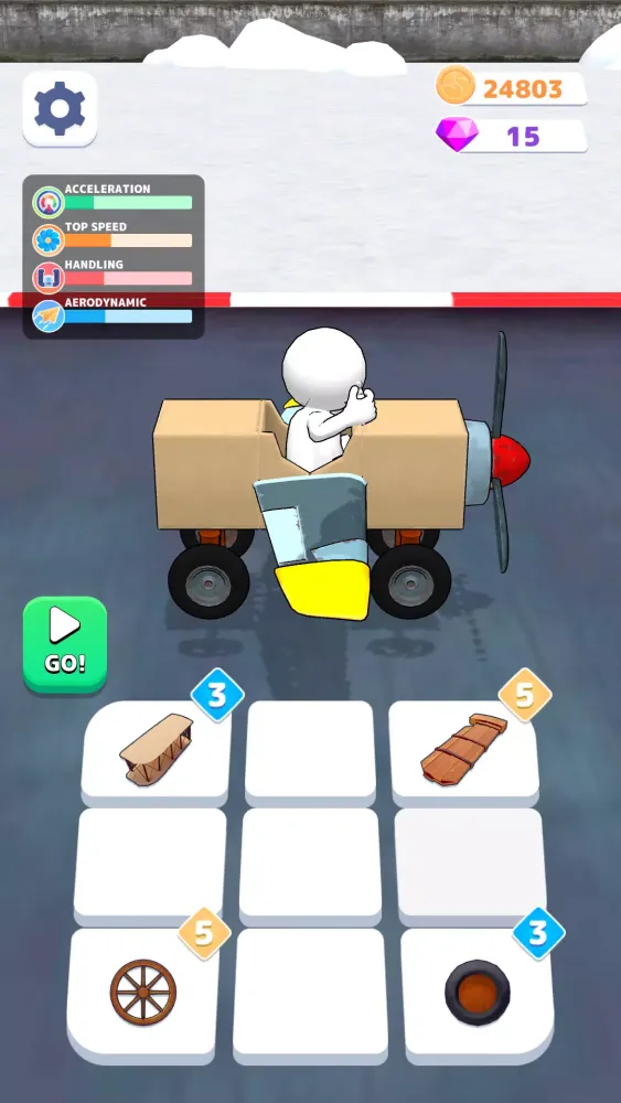 ภาพหน้าจอของ Fly Challenge: Build a Plane!