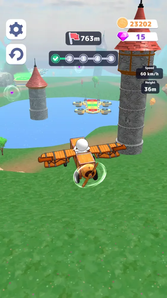 ภาพหน้าจอของ Fly Challenge: Build a Plane!