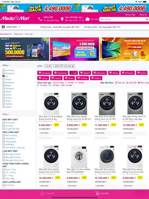 Tangkapan layar MediaMartVn iPad 