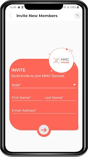 Ảnh chụp màn hình của MMC Receipt