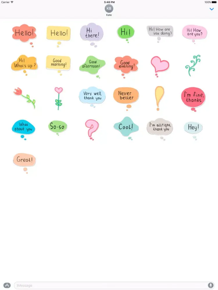 ภาพหน้าจอของ Say Hello - stickers with wishes and greetings iPad 