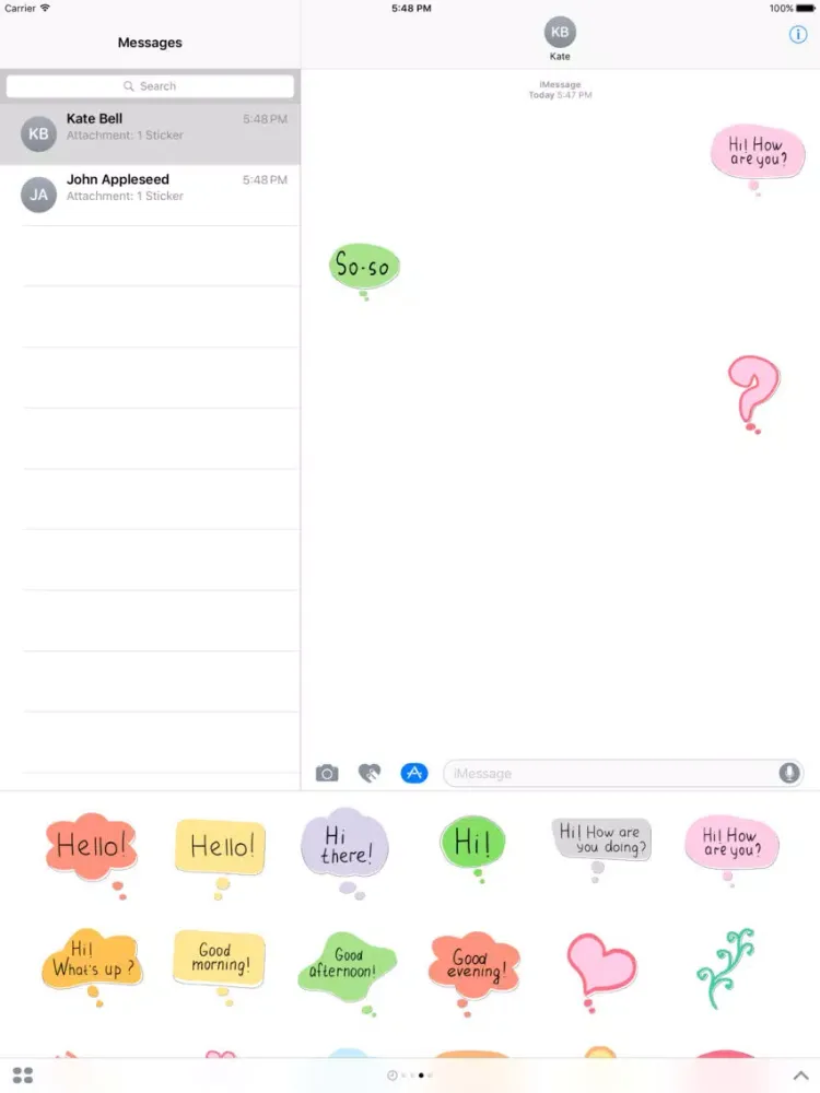 ภาพหน้าจอของ Say Hello - stickers with wishes and greetings iPad 