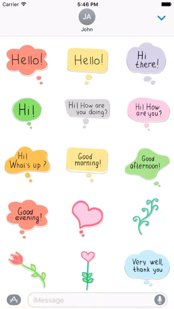 ภาพหน้าจอของ Say Hello - stickers with wishes and greetings