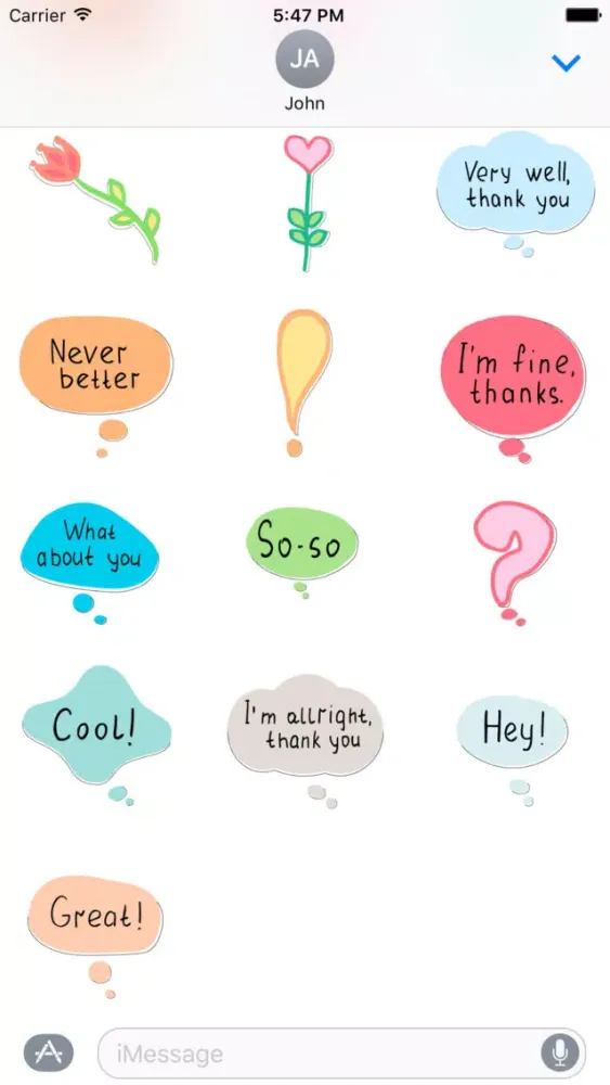 ภาพหน้าจอของ Say Hello - stickers with wishes and greetings