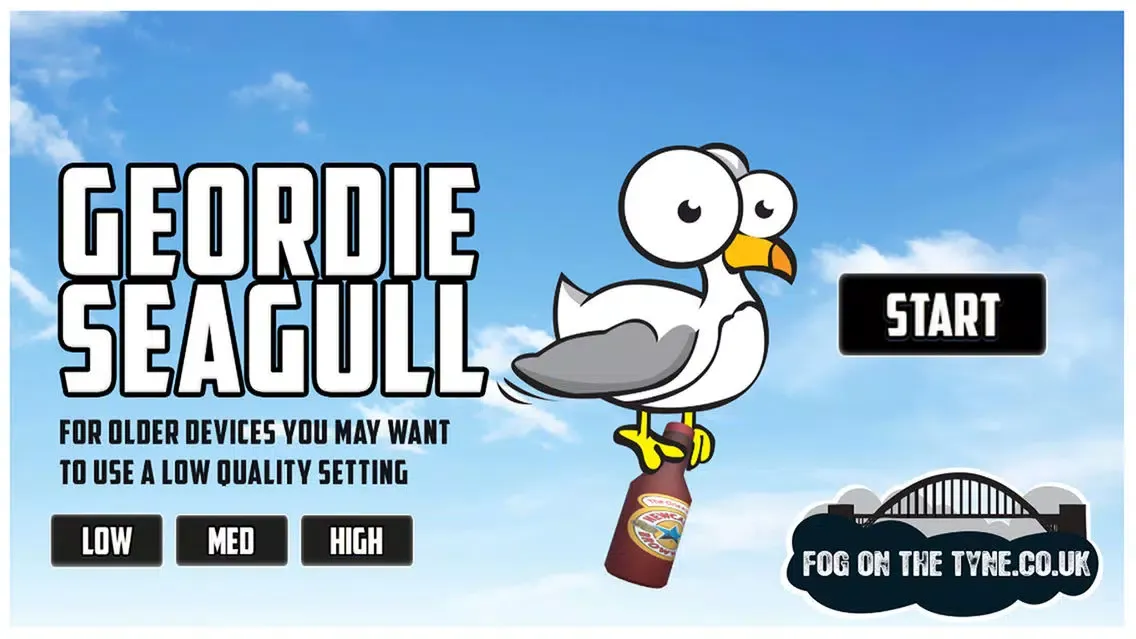 Capturas de tela do Geordie Seagull