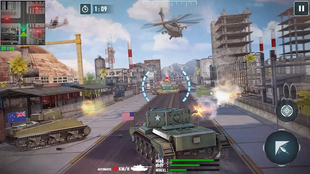 Captures d'écran de Real Tank Battle