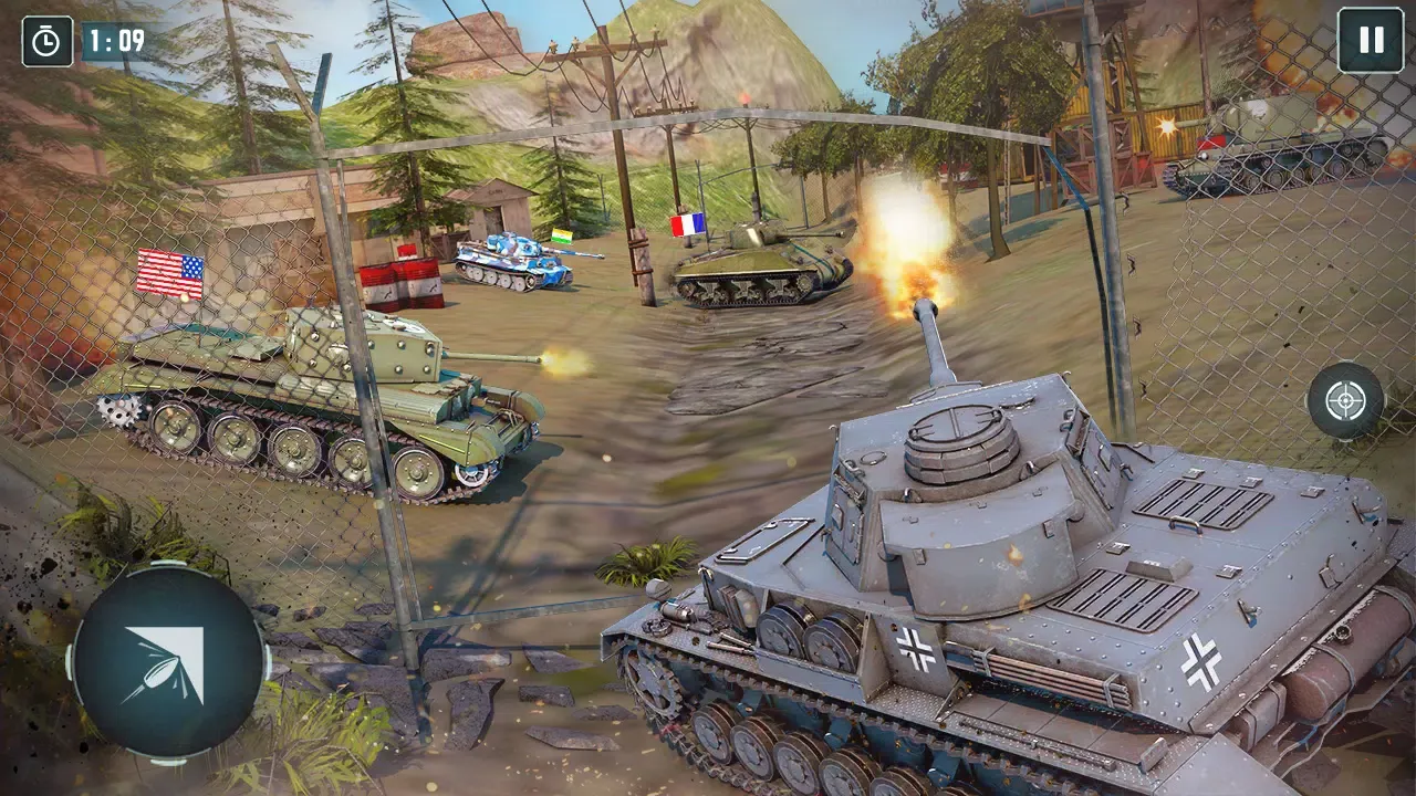 Captures d'écran de Real Tank Battle