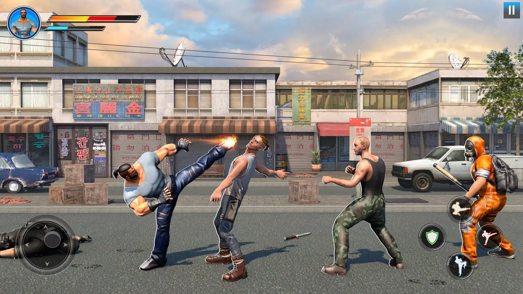 Capturas de tela do Real Fighting Hero