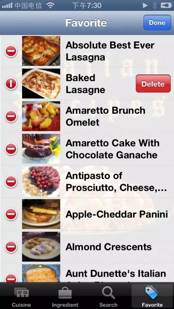 10000+ Italian Recipes应用截图