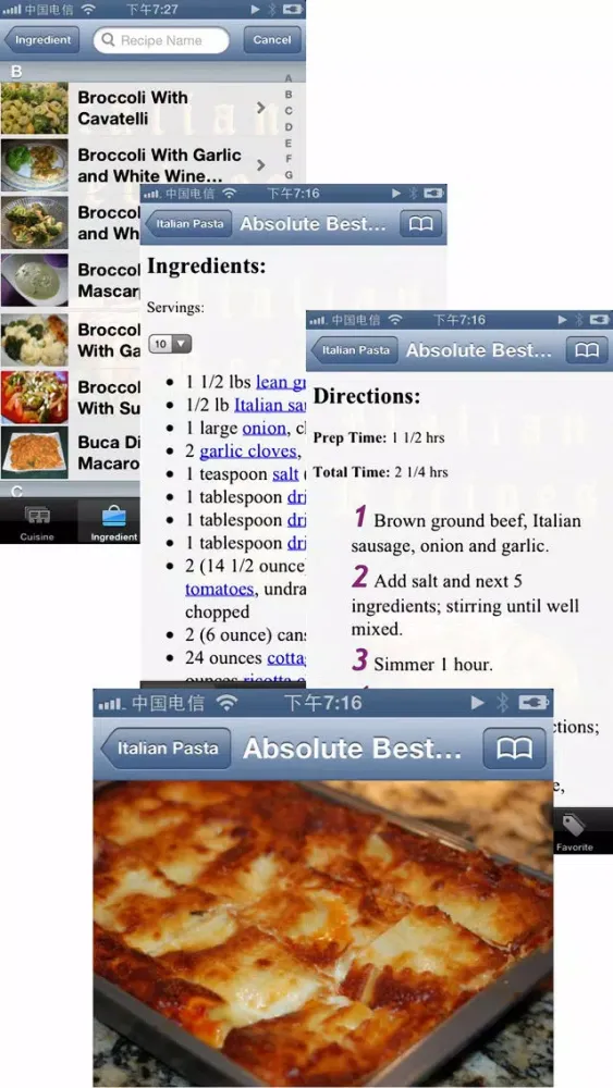 10000+ Italian Recipes应用截图