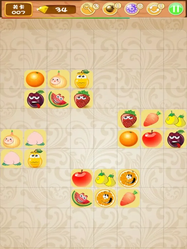 Tangkapan layar 水果连连看 - 休闲,免费, 好玩, 萌萌哒 iPad 
