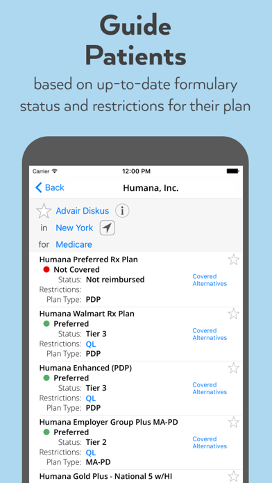 Coverage Search Screenshots
