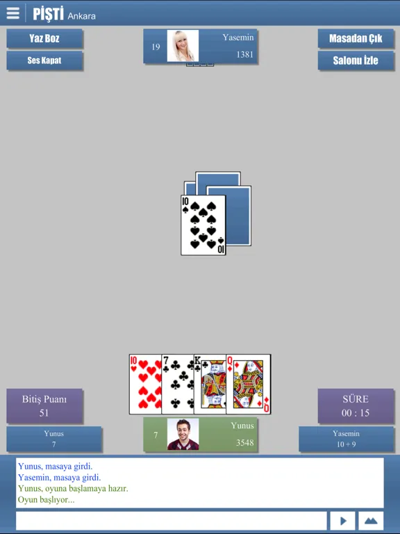 Zrzuty ekranu Pişti Online iPad 